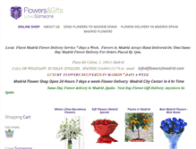 Tablet Screenshot of flowers2madrid.com